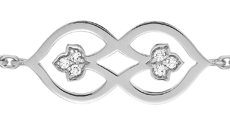 Chain Bracelet Lady Luck White Gold RedLine Jewelry - Redline - 0++