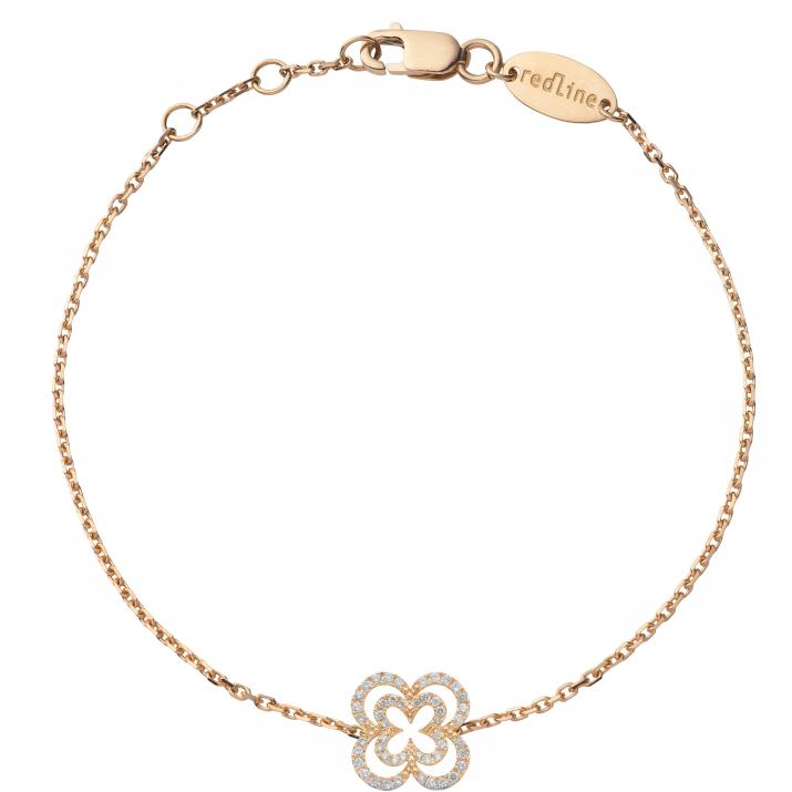 Chain Bracelet Grace Rose Gold RedLine Jewelry - Redline - 0++