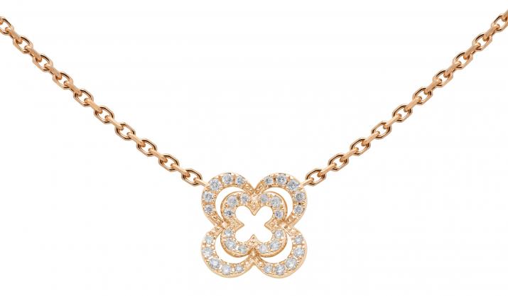 Chain Necklace Grace Rose Gold RedLine Jewelry - Redline - 0++