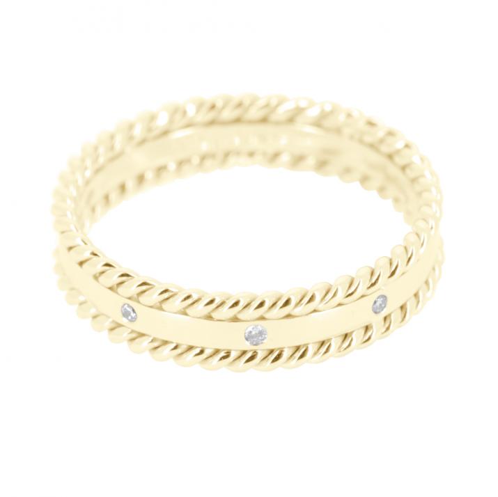 Bague or jaune Amoureuse en diamant - Redline