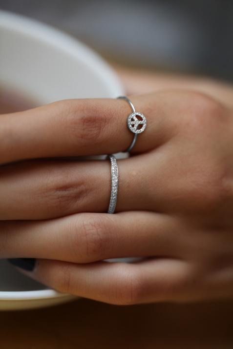 Jonc Ring Amour ring size 53  White Gold RedLine Jewelry - Redline