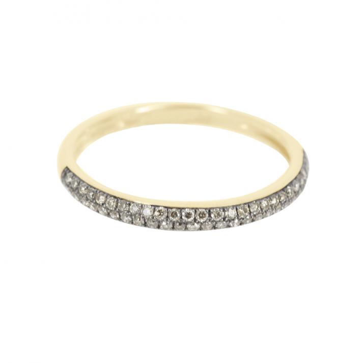 Bague or jaune Amour Champagne en diamant - Redline - 0++