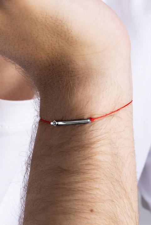 Bracelet homme fil tube or noir avec diamant noir - Redline - 0++