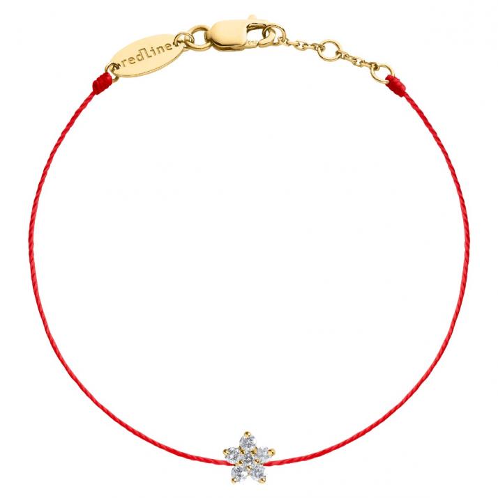 Bracelet fil étoile or jaune avec diamants - Redline - 0++