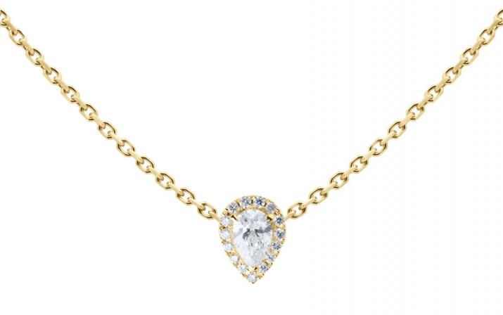 Collier chaîne avec diamants 0.43 carats en or jaune - Redline - 0++