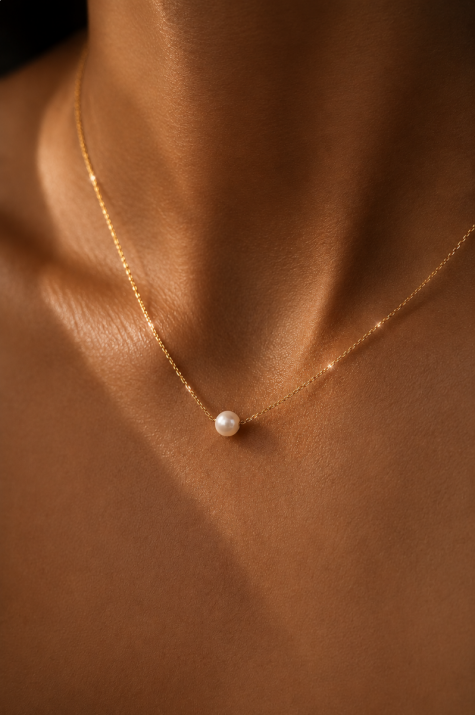 Collier chaîne avec perle d'Akoya fermoir en or jaune - Redline - 0++