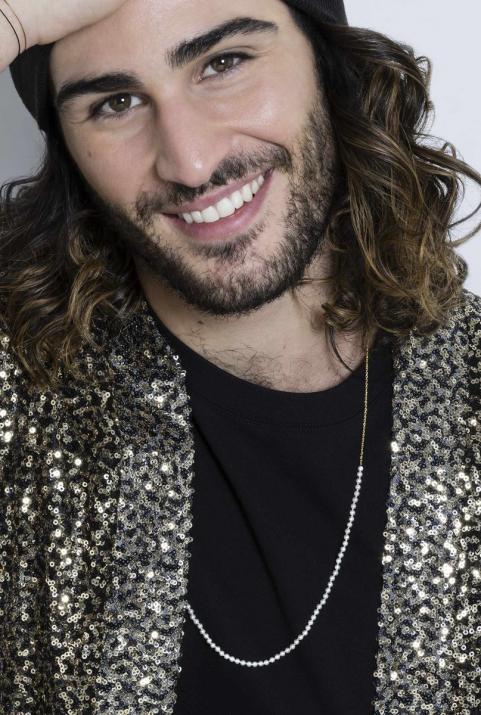 Collier sautoir mi perles mi chaine en or jaune - Redline - 0++