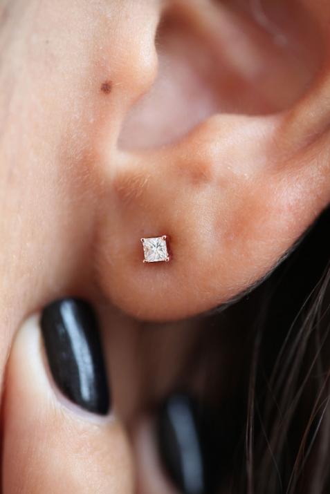 Boucle d’oreille Princesse Or Rose - Redline - 0++