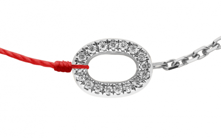 Double Bracelet Mini Sacré White Gold RedLine Jewelry - Redline - 0++