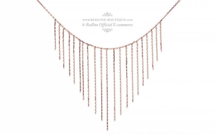 Collier chaîne en or rose - Redline