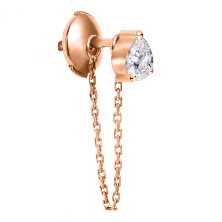 Boucle Oreille Altesse Courtoise Or Rose - Redline - 0++