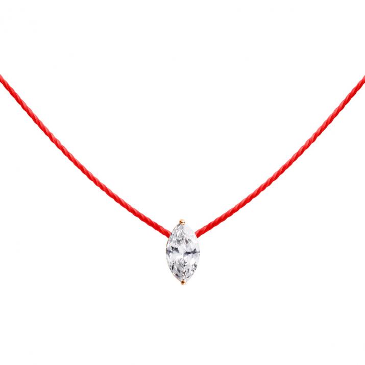 Collier Fil Sa Majesté Or Rose - Redline