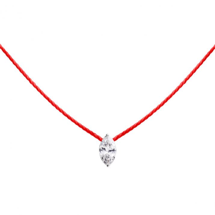 Collier Fil Majesté Or Blanc - Redline