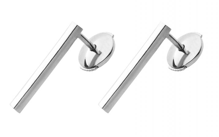 Boucles d'oreilles or blanc - Redline - 0++