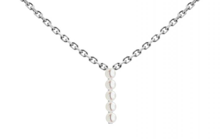 Chain Necklace Empire Akoya White Gold RedLine Jewelry - Redline