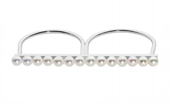 Jonc Ring Empire Akoya White Gold RedLine Jewelry - Redline