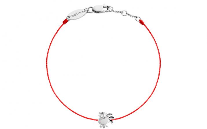 Bracelet Fil Femme avec 0.01ct Diamant Rond en Or Blanc Pavé - Redline - 0++