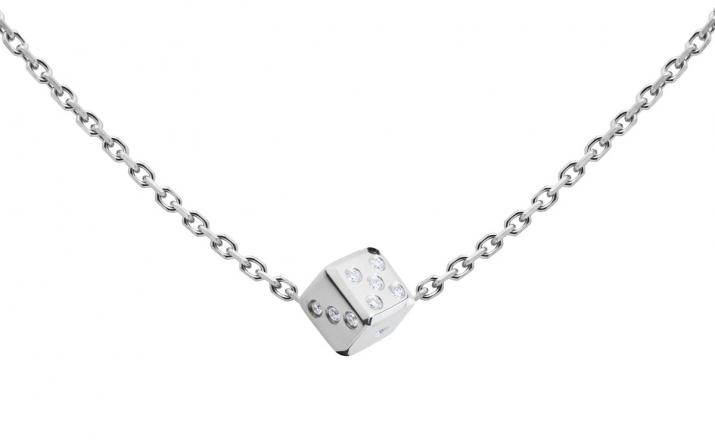 Collier homme chaîne dé or blanc pavé diamants - Redline