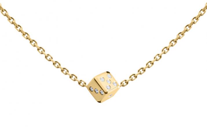 Collier homme chaîne dé or jaune pavé diamants - Redline