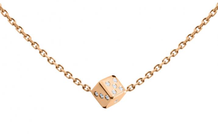 Collier homme chaîne dé or rose pavé diamants - Redline
