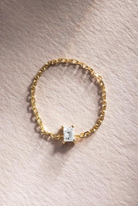 Bague Chaîne Comtesse Or Jaune - Redline - 0++