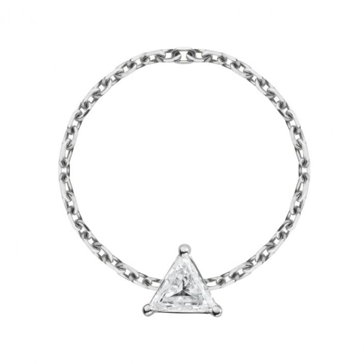 Bague Chaîne Impératrice Or Blanc - Redline