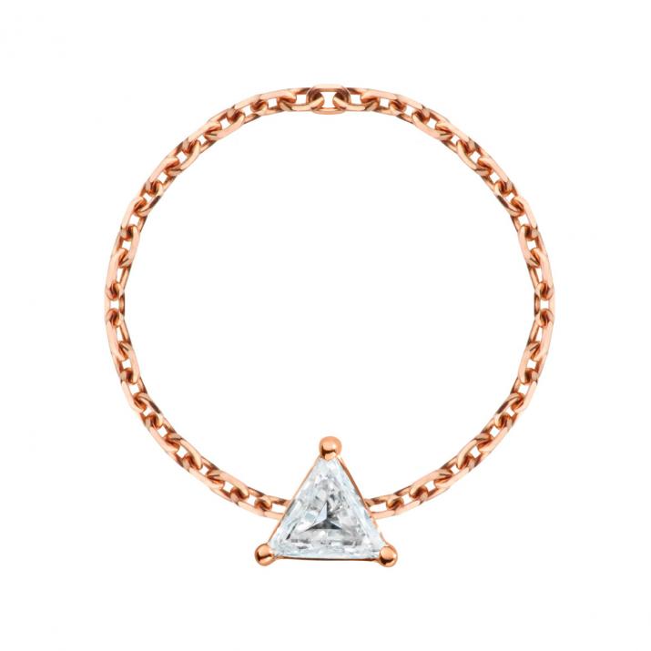 Bague Chaîne Impératrice Or Rose - Redline