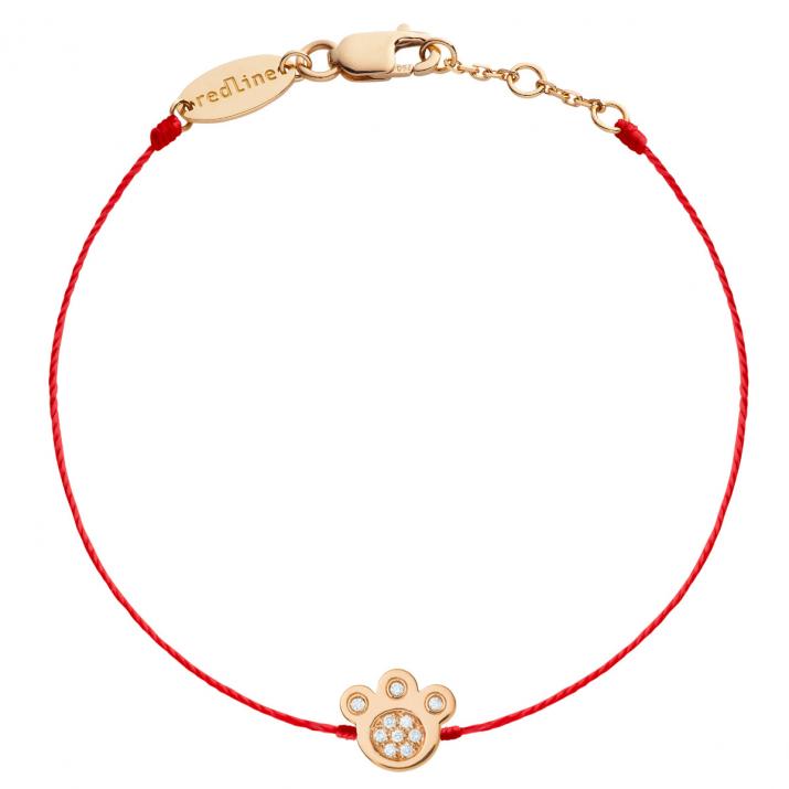 Bracelet Miaou fil or rose et diamants - Redline