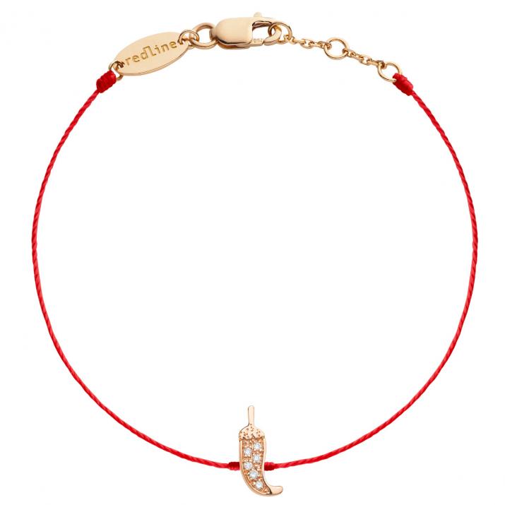 Bracelet Piment fil en or rose et diamants - Redline - 0++