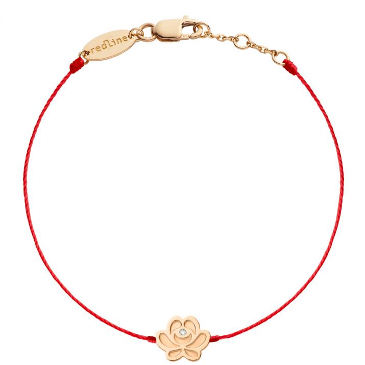 Bracelet Nymphéa sur fil or rose - Redline - 0++