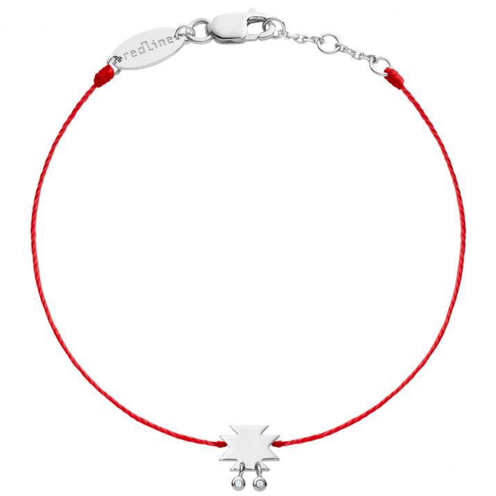 Bracelet fil en or blanc Aztèque Lumina  - Redline - 0++