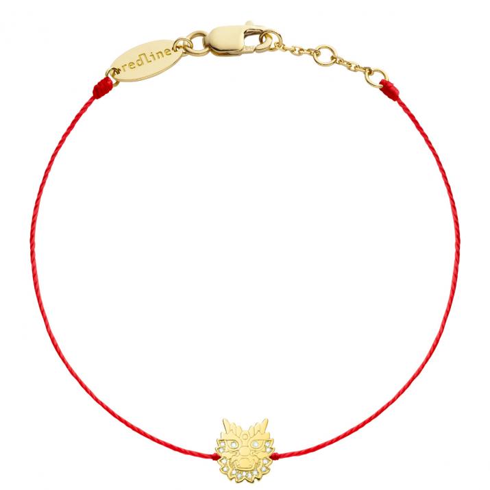 Bracelet fil Dragon or jaune et diamants - Redline - 0++