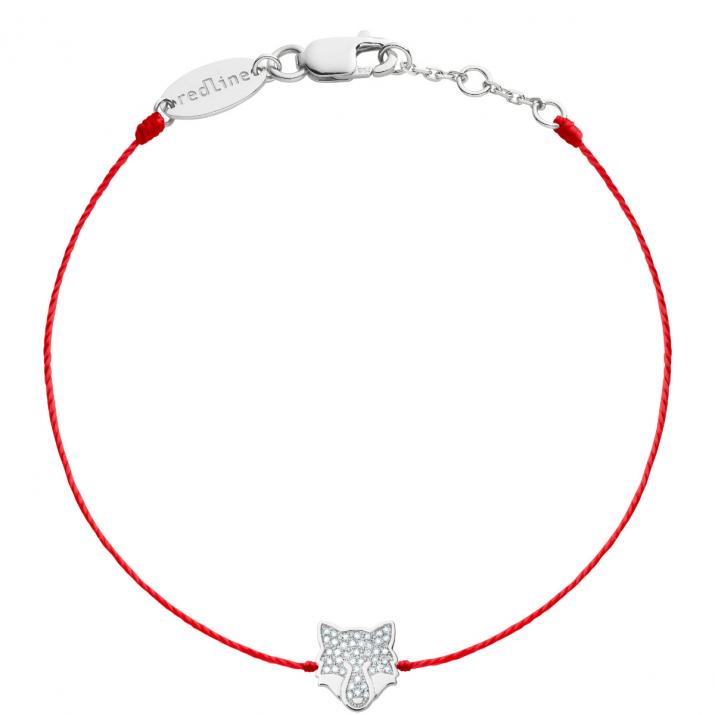 Bracelet fil renard en diamants et or blanc - Redline - 0++