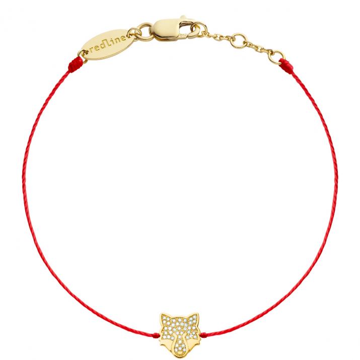 Bracelet fil renard en diamants et or jaune - Redline - 0++