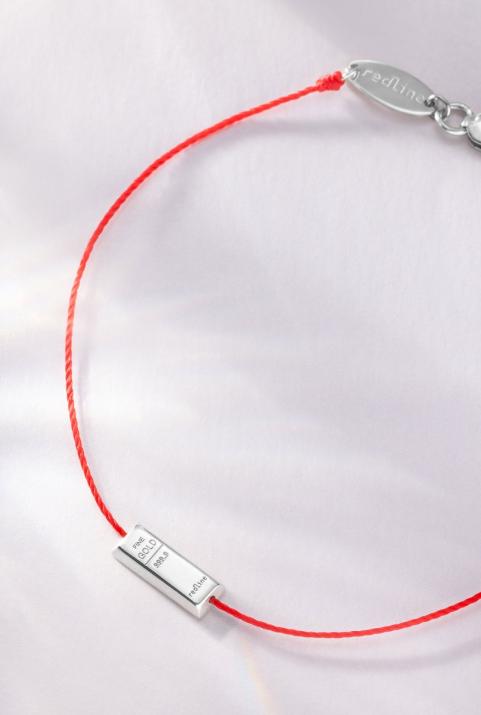 Bracelet fil Lingot d’or or blanc  - Redline - 0++