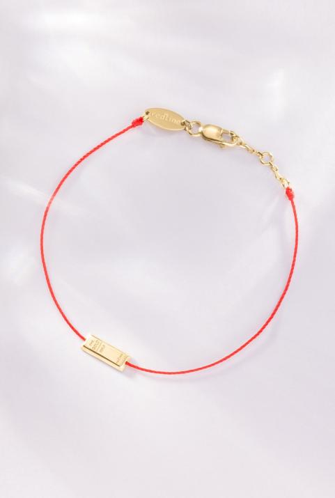 Bracelet fil Lingot d’or or jaune - Redline - 0++