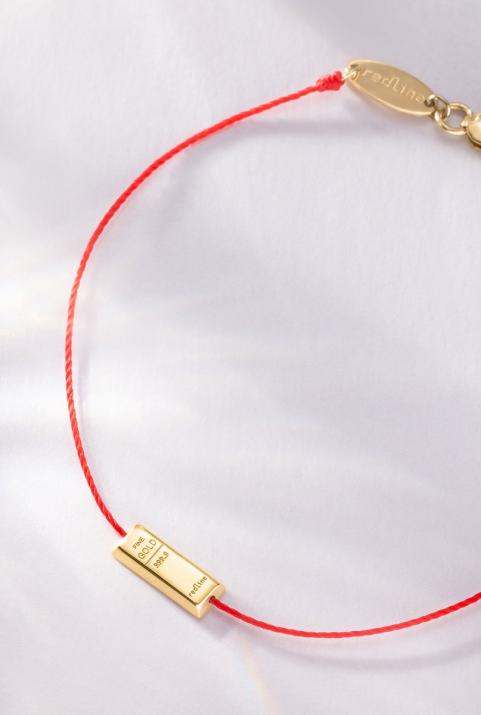 Bracelet fil Lingot d’or or jaune - Redline - 0++