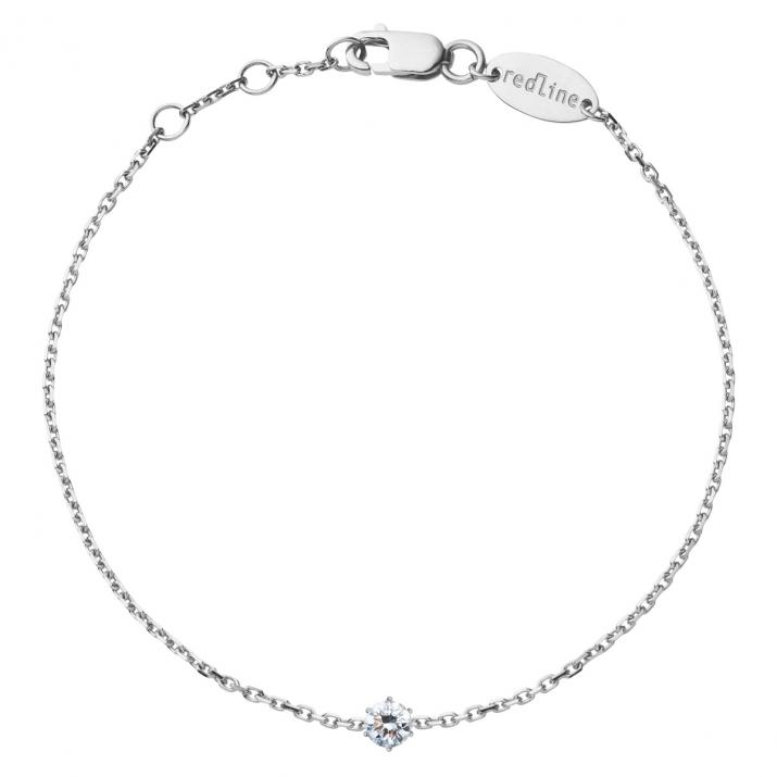 RedLine bracelet chaine or blanc avec diamant bijoux femme - Redline - 0++