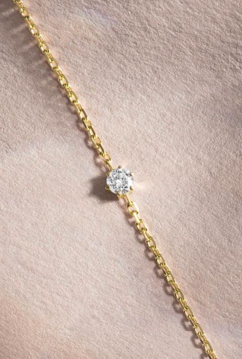 RedLine bracelet chaine or jaune avec diamant bijoux femme - Redline - 0++