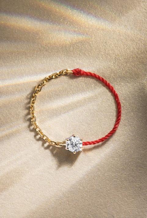 Absolu Bague double en Or Jaune - Redline - 0++