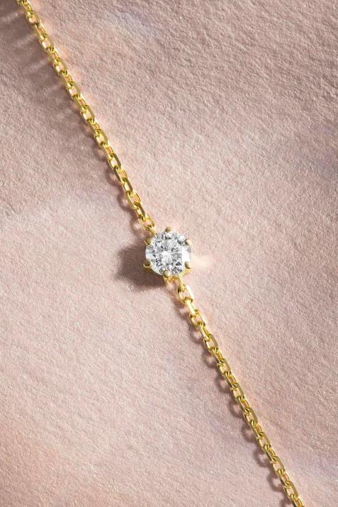 Bracelet diamant So Absolu sur chaine or jaune - Redline - 0++