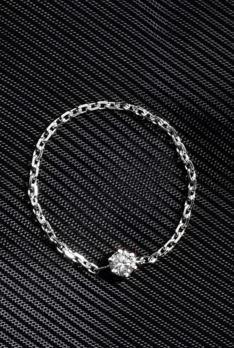 Bague Absolu Chaîne en or blanc - Redline - 0++