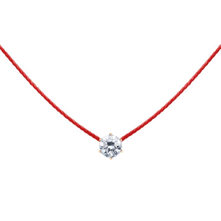 Thread Necklace Truly Absolu Or Rose - Redline