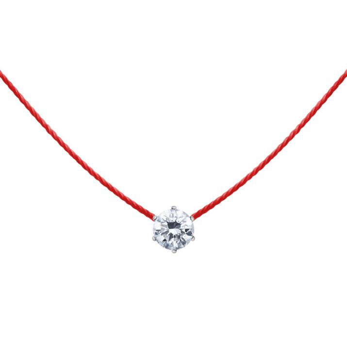 Collier Fil Madly Absolu Or Blanc - Redline