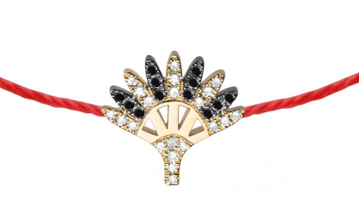 Bracelet Tamar Noir Fil Or Jaune - Redline - 0++