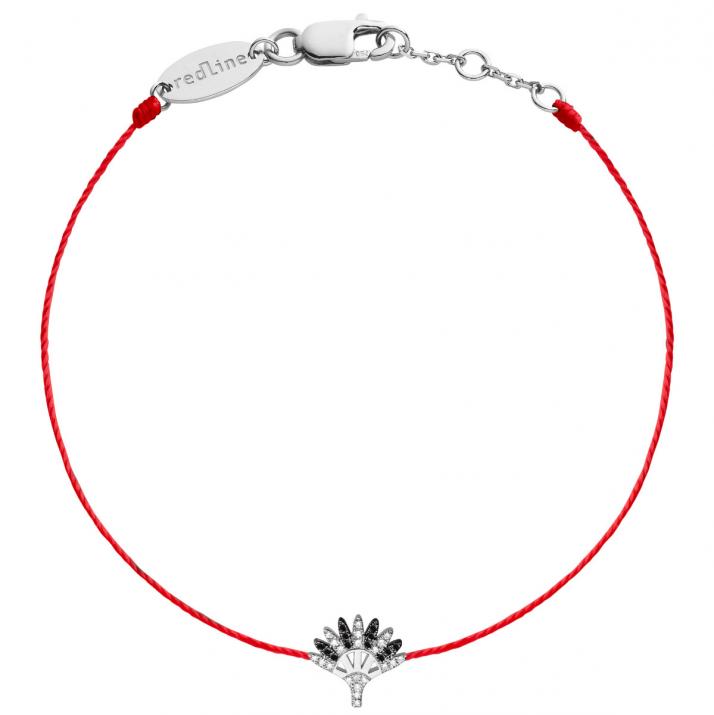 Bracelet Tamar Noir Fil Or Blanc - Redline - 0++