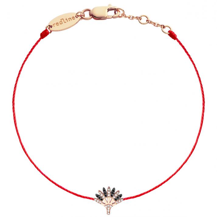 Bracelet Tamar Noir Fil Or Rose - Redline - 0++