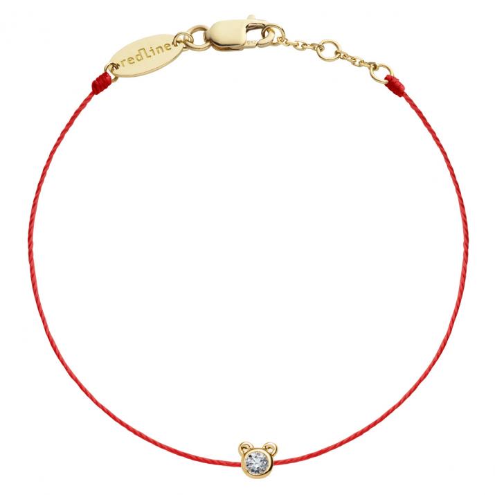 Bracelet Ours sur fil avec diamant 0.05ct or jaune - Redline - 0++