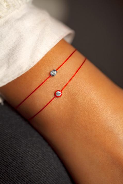 Bracelet Poisson sur fil avec diamant 0.05ct or blanc - Redline - 0++