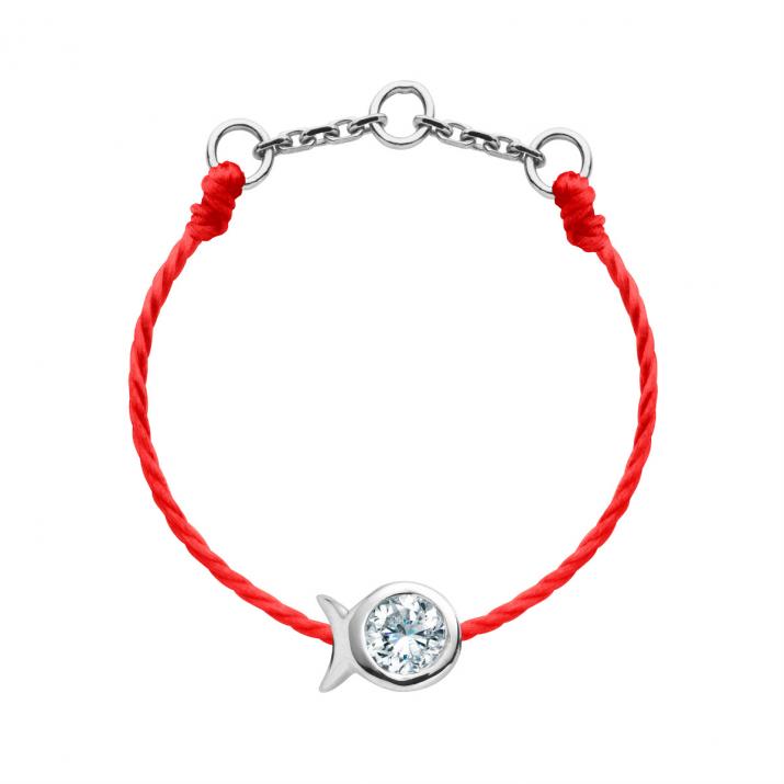 Bague Fil Mini Pure Fish Or Blanc - Redline - 0++